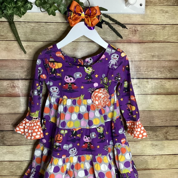 Jelly The Pug Halloween Dress Monster Bash Collection Toddler Girl 3T - Picture 1 of 6